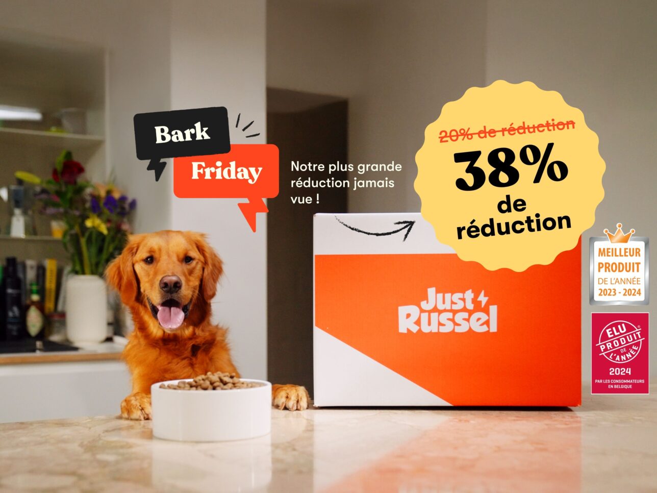 Réduction de 38% sur les produits Just Russel