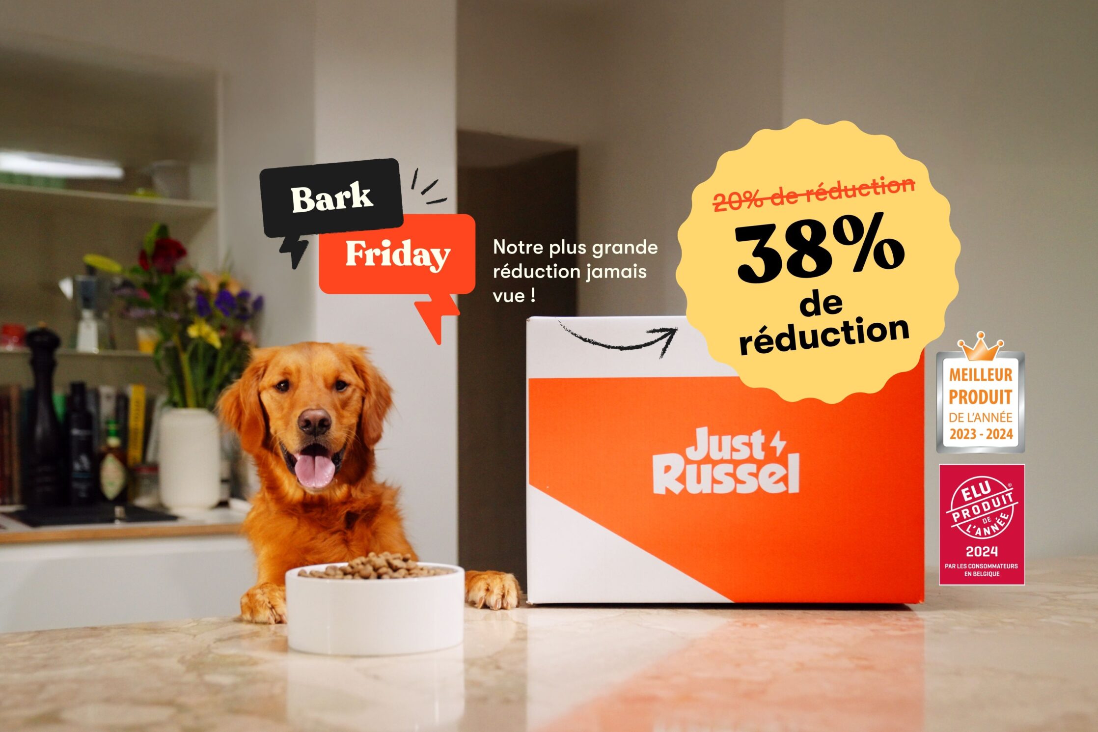 Réduction de 38% sur les produits Just Russel